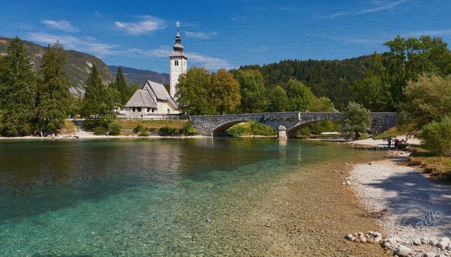 Bohinjské jezero - Slovinsko