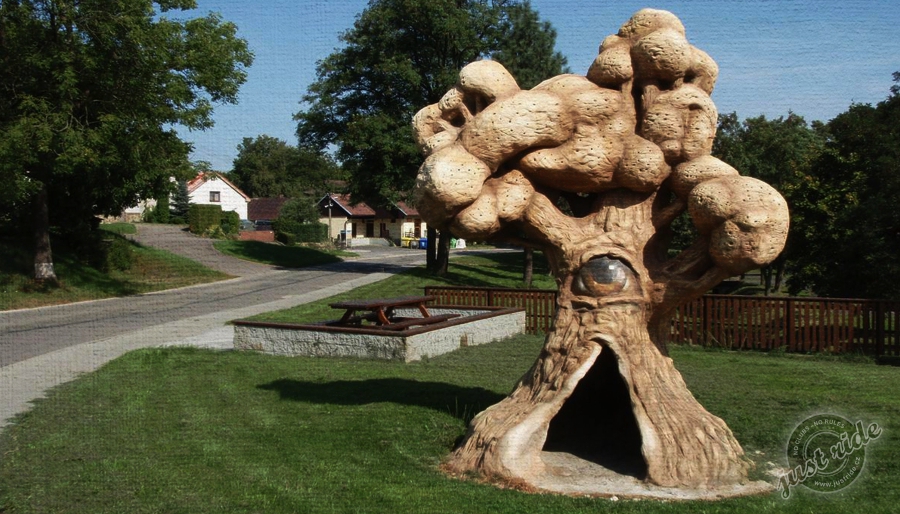 Strom - socha Michala Olšiaka - tip na výlet na Vysočině