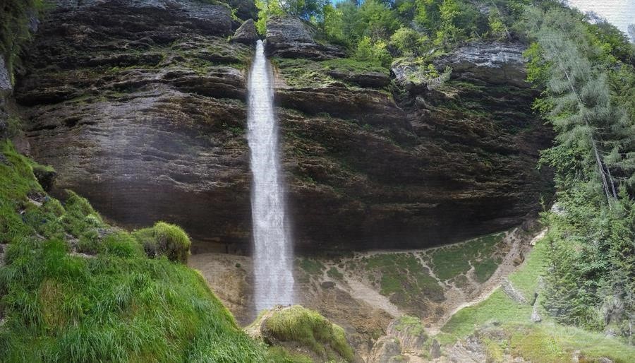 vodopád Peričnik, Kranjska Gora, Slovinsko