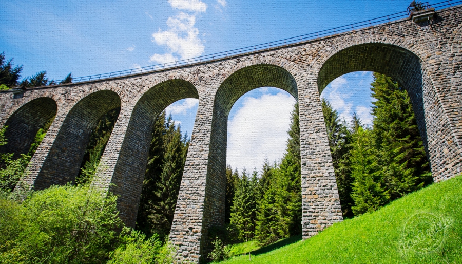 Chmarošský viadukt - železniční most u Telgártu - Slovenská republika - tip na výlet