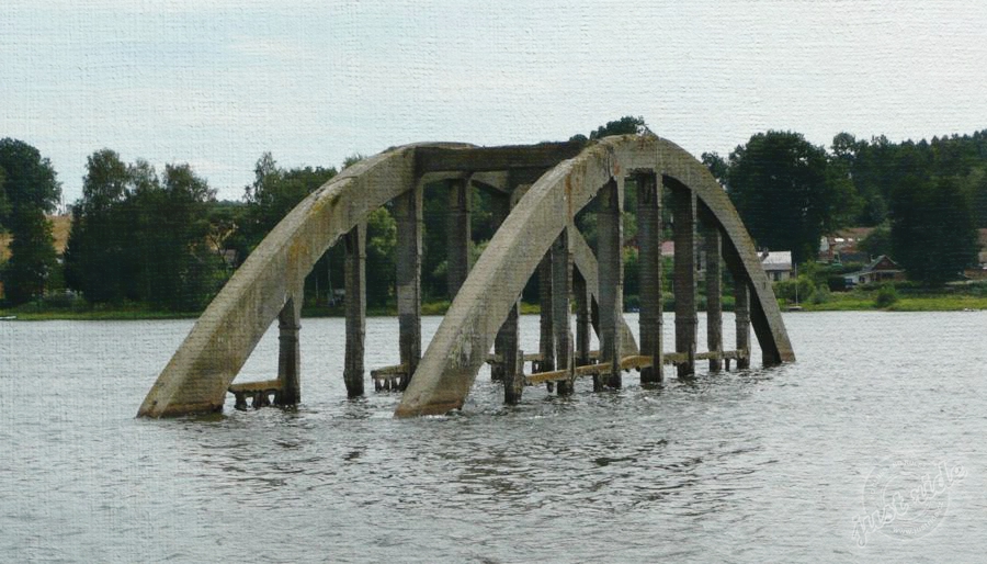 Nádrž Jesenice - zatopený most