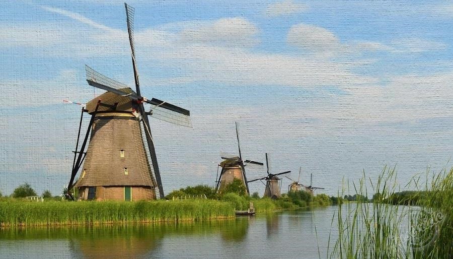 Síť mlýnů v Kinderdijk, Nizozemsko